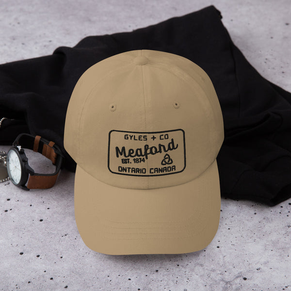 Meaford Dad Hat – Khaki & Stone | Gyles & Co