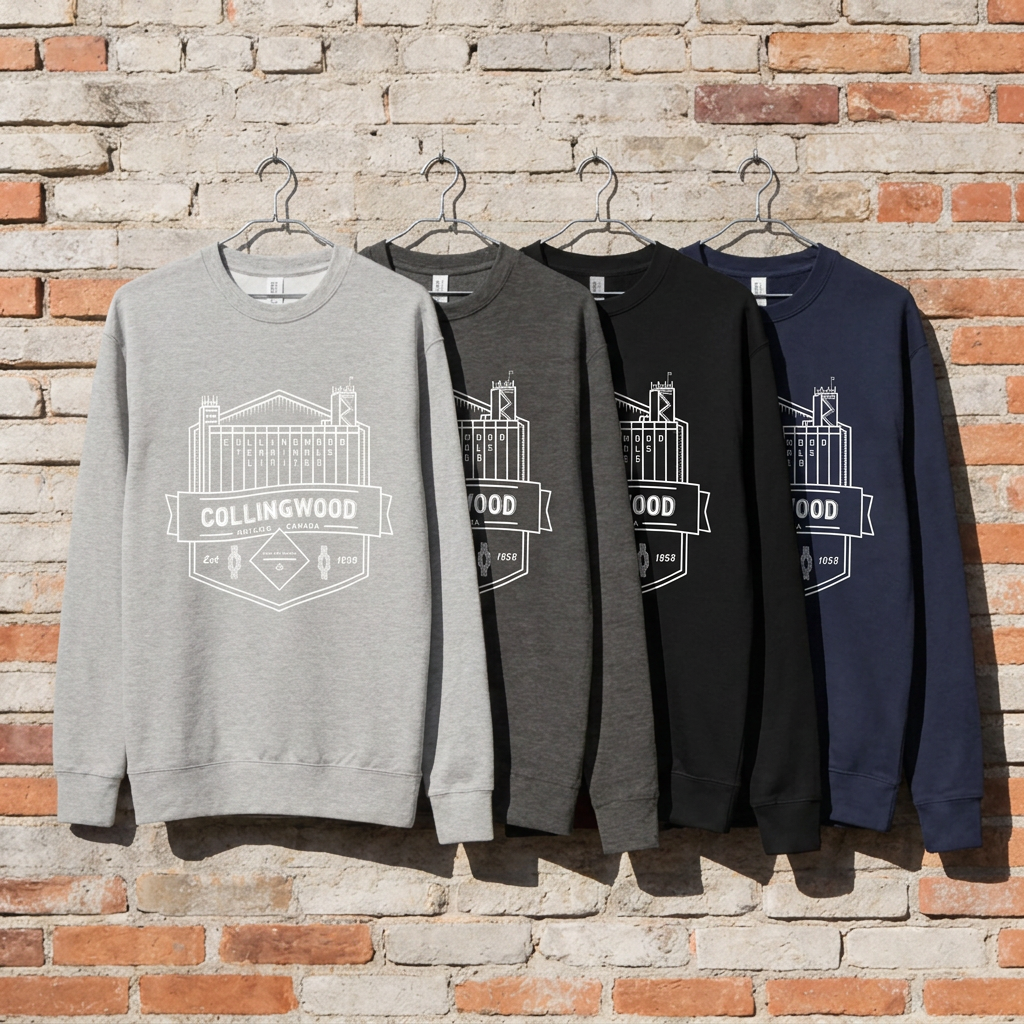Collingwood Terminals Crewneck – Dark Colours | Gyles & Co