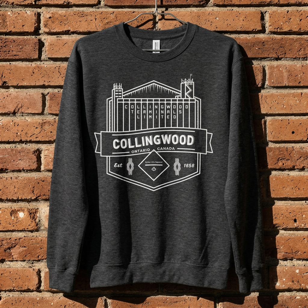 Collingwood Terminals Crewneck – Dark Colours | Gyles & Co