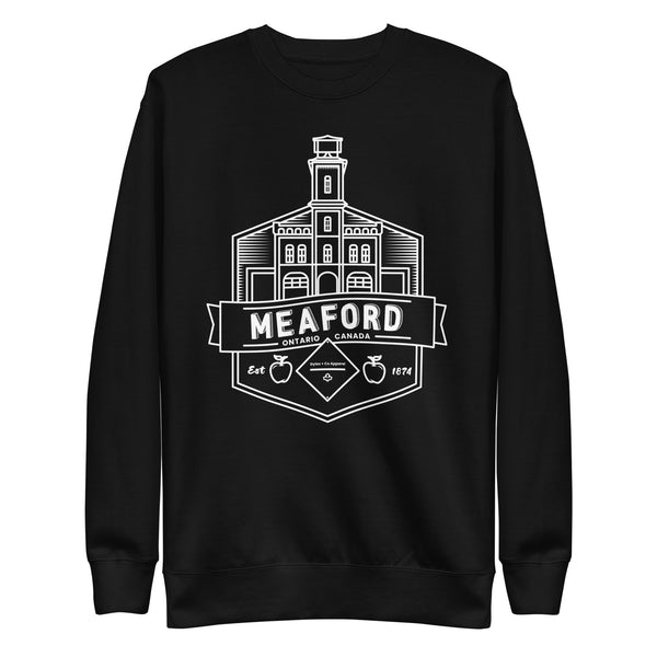 Meaford Firehall Crewneck – Black & Charcoal | Gyles & Co