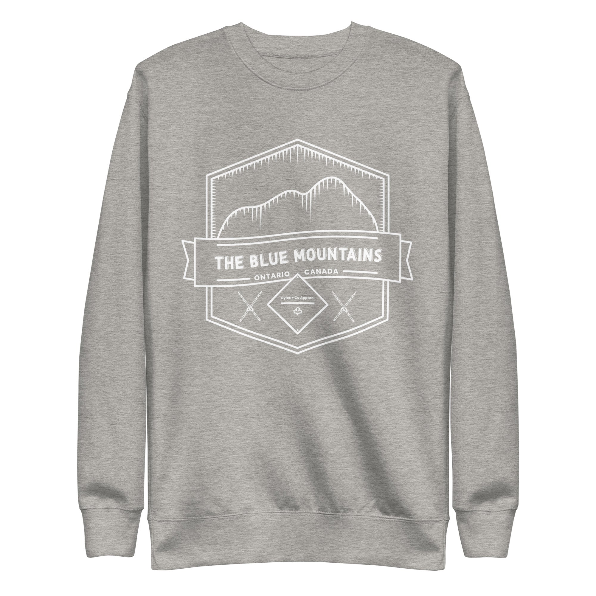 The Blue Mountains Crewneck – Ontario Ski Apparel | Gyles & Co