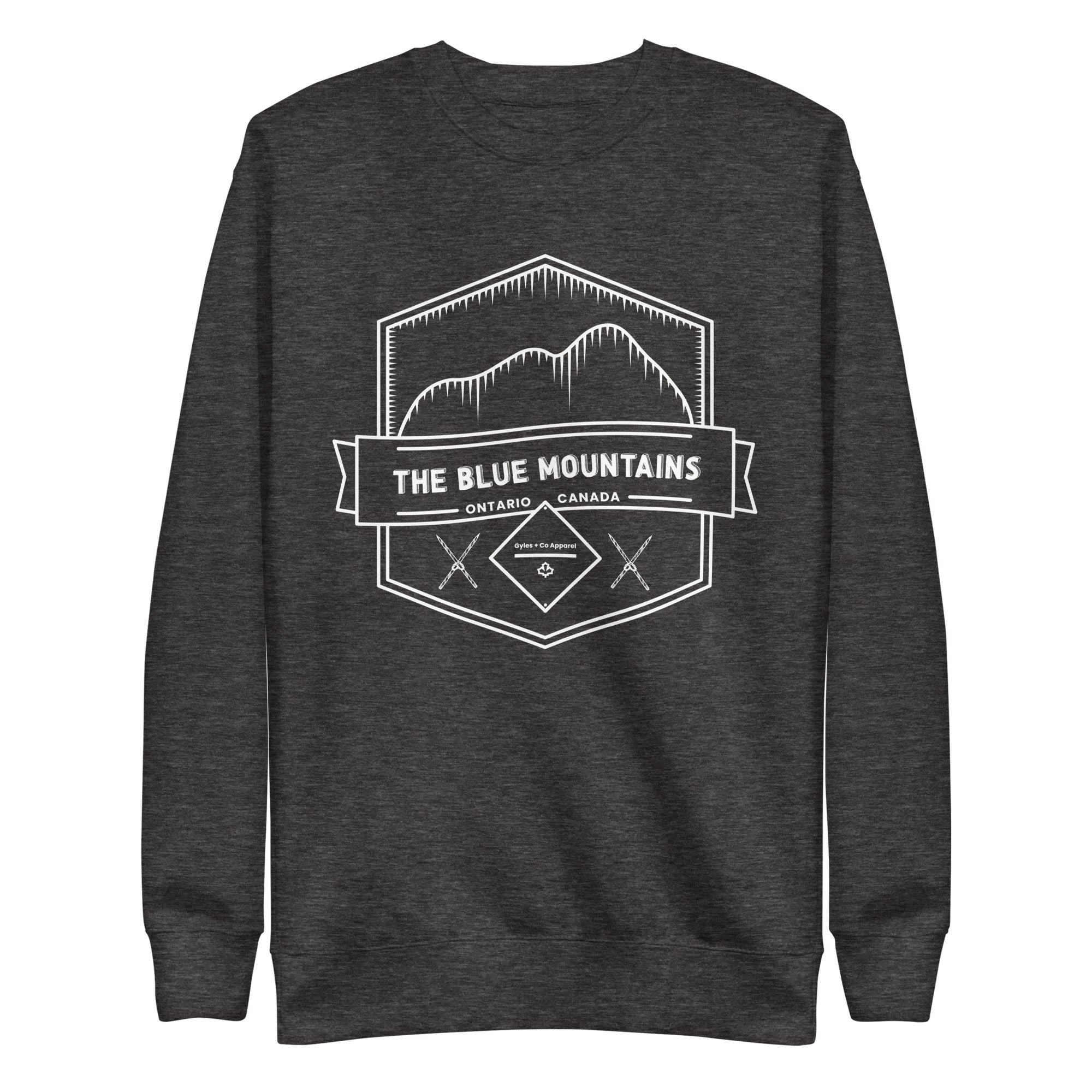 The Blue Mountains Crewneck – Ontario Ski Apparel | Gyles & Co