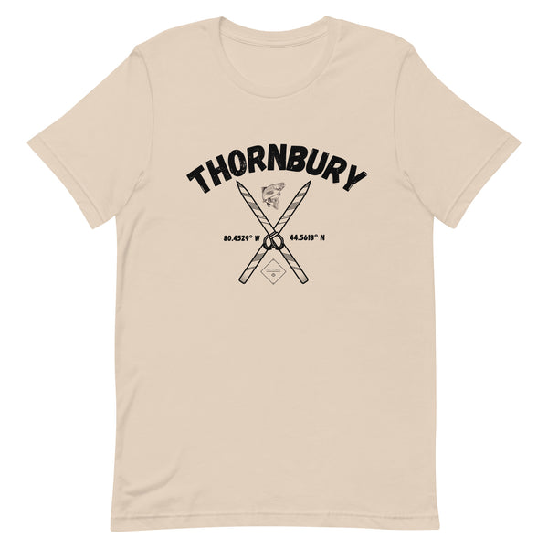 Thornbury Crossed Skis T-Shirt – Blue Mountains Ontario | Gyles & Co