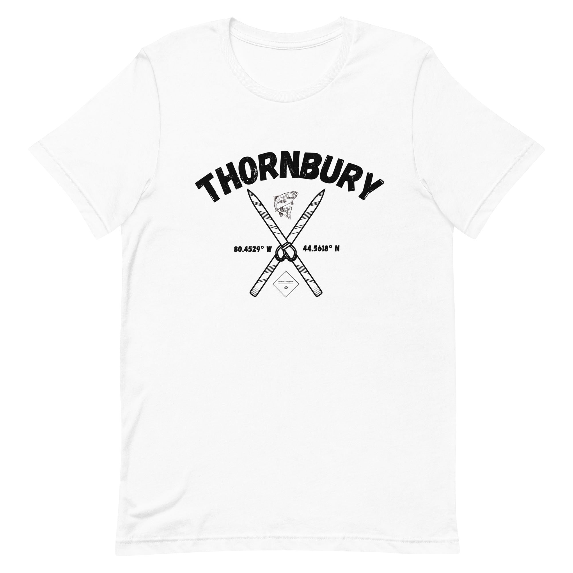 Thornbury Crossed Skis T-Shirt – Blue Mountains Ontario | Gyles & Co